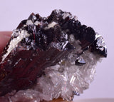 7.1cms RED HUBNERITE QUARTZ CRYSTALS MINERAL SPECIMEN COLLECTOR PERU MB211