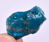 34carats GEM SILICA CHRYSOCOLLA CHALCEDONY PERU HIGH YIELD NEW FIND ROUGH SB196