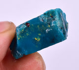 34carats GEM SILICA CHRYSOCOLLA CHALCEDONY PERU HIGH YIELD NEW FIND ROUGH SB196