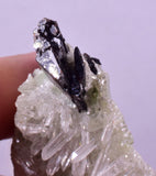 6.4cms RED HUBNERITE QUARTZ CRYSTALS MINERAL SPECIMEN COLLECTOR PERU MB212
