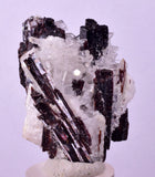 4.2cms RED HUBNERITE QUARTZ CRYSTALS MINERAL SPECIMEN COLLECTOR PERU MB213