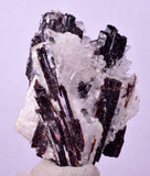 4.2cms RED HUBNERITE QUARTZ CRYSTALS MINERAL SPECIMEN COLLECTOR PERU MB213