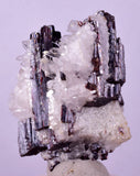 4.2cms RED HUBNERITE QUARTZ CRYSTALS MINERAL SPECIMEN COLLECTOR PERU MB213