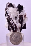 4.2cms RED HUBNERITE QUARTZ CRYSTALS MINERAL SPECIMEN COLLECTOR PERU MB213