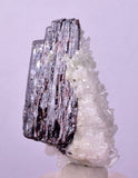 4.4cms RED HUBNERITE QUARTZ CRYSTALS MINERAL SPECIMEN COLLECTOR PERU MB214