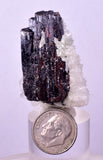 4.4cms RED HUBNERITE QUARTZ CRYSTALS MINERAL SPECIMEN COLLECTOR PERU MB214