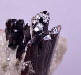4.5cms RED HUBNERITE QUARTZ CRYSTALS MINERAL SPECIMEN COLLECTOR PERU MB215