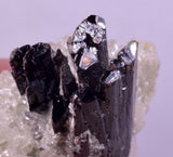4.5cms RED HUBNERITE QUARTZ CRYSTALS MINERAL SPECIMEN COLLECTOR PERU MB215