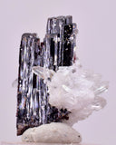 2.9cms RED HUBNERITE QUARTZ CRYSTALS MINERAL SPECIMEN COLLECTOR PERU MB216