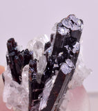 2.9cms RED HUBNERITE QUARTZ CRYSTALS MINERAL SPECIMEN COLLECTOR PERU MB216