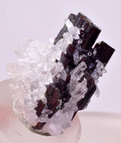 2.9cms RED HUBNERITE QUARTZ CRYSTALS MINERAL SPECIMEN COLLECTOR PERU MB216