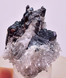 4.3cms RED HUBNERITE QUARTZ CRYSTALS MINERAL SPECIMEN COLLECTOR PERU MB217