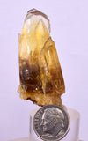 5cms GOLDEN SELENITE TWIN CRYSTAL PERU MINERAL SPECIMEN TB144