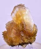 5.9cms GOLDEN SELENITE TWIN CRYSTAL PERU MINERAL SPECIMEN TB145