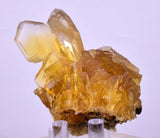 5.9cms GOLDEN SELENITE TWIN CRYSTAL PERU MINERAL SPECIMEN TB145