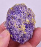 4.9cms COQUIMBITE COPIATITE CRYSTALS PERU MINERAL SPECIMEN UB374