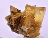 3.2cms GOLDEN SELENITE TWIN CRYSTAL PERU MINERAL SPECIMEN TB146