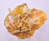9.5cms GOLDEN SELENITE TWIN CRYSTAL PERU MINERAL SPECIMEN TB148