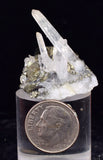 3cms PYRITE CUBIC QUARTZ PERU SHINY CRYSTALS MINERAL COLLECTOR MB178