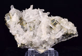 8.3cms PYRITE CUBIC QUARTZ PERU SHINY CRYSTALS MINERAL COLLECTOR MB179
