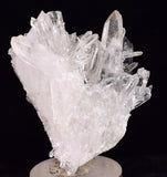 4.3cms PYRITE CUBIC QUARTZ PERU SHINY CRYSTALS MINERAL COLLECTOR MB181