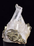 3.8cms PYRITE CUBIC QUARTZ PERU SHINY CRYSTALS MINERAL COLLECTOR MB182