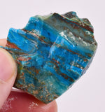 19Grams  BLUE OPAL PERU ROUGH SCENIC CARIBEAN TURQUOISE COLOR OB205