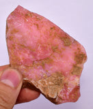 29grams GEM PINK OPAL PERU ROUGH ANGEL SKIN TRANSLUCENT CORAL COLOR PB115