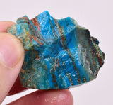 19Grams  BLUE OPAL PERU ROUGH SCENIC CARIBEAN TURQUOISE COLOR OB205