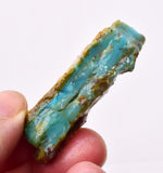 15Grams  BLUE OPAL PERU ROUGH SCENIC CARIBEAN TURQUOISE COLOR OB207