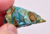 9.3Grams  BLUE OPAL PERU ROUGH SCENIC CARIBEAN TURQUOISE COLOR OB211
