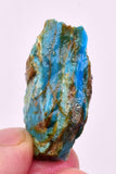 9.3Grams  BLUE OPAL PERU ROUGH SCENIC CARIBEAN TURQUOISE COLOR OB211