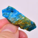 3.4Grams  BLUE OPAL PERU ROUGH SCENIC CARIBEAN TURQUOISE COLOR OB212