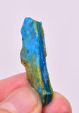 3.4Grams  BLUE OPAL PERU ROUGH SCENIC CARIBEAN TURQUOISE COLOR OB212