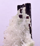 4.8cms RED HUBNERITE QUARTZ CRYSTALS MINERAL SPECIMEN COLLECTOR PERU MB222