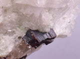 5.9cms RED HUBNERITE QUARTZ CRYSTALS MINERAL SPECIMEN COLLECTOR PERU MB223