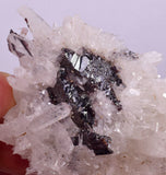 6.8cms RED HUBNERITE QUARTZ CRYSTALS MINERAL SPECIMEN COLLECTOR PERU MB224