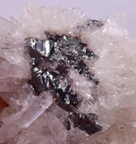 6.8cms RED HUBNERITE QUARTZ CRYSTALS MINERAL SPECIMEN COLLECTOR PERU MB224