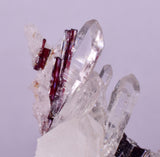 6.8cms RED HUBNERITE QUARTZ CRYSTALS MINERAL SPECIMEN COLLECTOR PERU MB224
