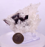 6.8cms RED HUBNERITE QUARTZ CRYSTALS MINERAL SPECIMEN COLLECTOR PERU MB224