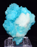 5.8cms SKY BLUE SALAMMONIAC LECONTITE ps TINCALCONITE CHILE NATURAL CRYSTALS  UB3117
