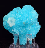 5.8cms SKY BLUE SALAMMONIAC LECONTITE ps TINCALCONITE CHILE NATURAL CRYSTALS  UB3117