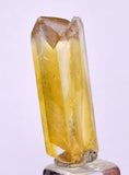 2.9cms FISH TAIL GOLDEN SELENITE CRYSTAL PERU MINERAL SPECIMEN TB158