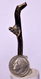 4.7cms GOLDEN BLACK CORAL POLISHED PERU NATURAL JEWELRY PENDANT VB11