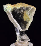 4.5cms GEM CHRYSOCOLLA INSIDE SELENITE CRYSTAL LILY MINE 2000 DISCOVERY PERU TB153