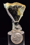 4.5cms GEM CHRYSOCOLLA INSIDE SELENITE CRYSTAL LILY MINE 2000 DISCOVERY PERU TB153