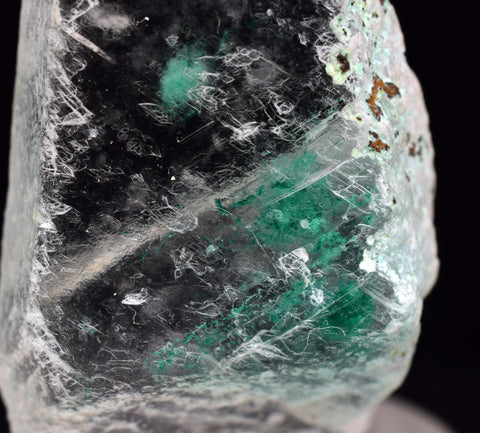 3.4cms GEM ATACAMITE INSIDE SELENITE CRYSTAL LILY MINE 2000 DISCOVERY PERU TB155