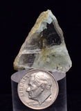3.1cms GEM CHRYSOCOLLA INSIDE SELENITE CRYSTAL LILY MINE 2000 DISCOVERY PERU TB156