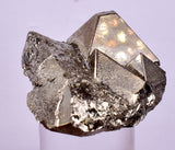 3.8cms PYRITE OCTAHEDRAL PERU SHINY CRYSTALS MINERAL SPECIMEN COLLECTOR MB191