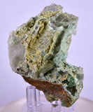 6.9cms GEM CHRYSOCOLLA INSIDE SELENITE CRYSTAL LILY MINE 2000 DISCOVERY PERU TB163